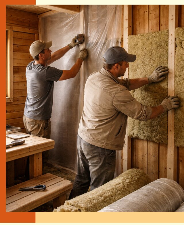 Утепление бани изнутри в Костроме качественно и недорого