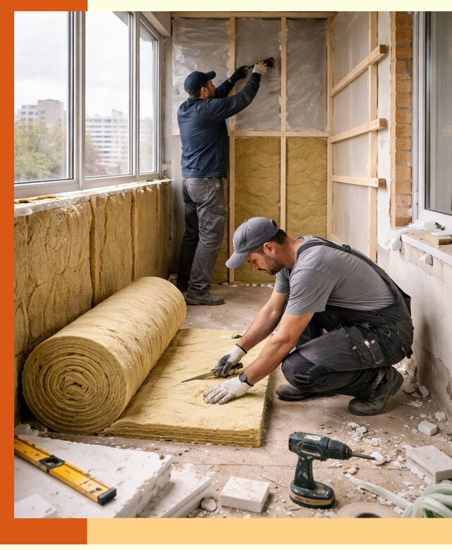 Утепление балкона под ключ в Костроме качественно и быстро