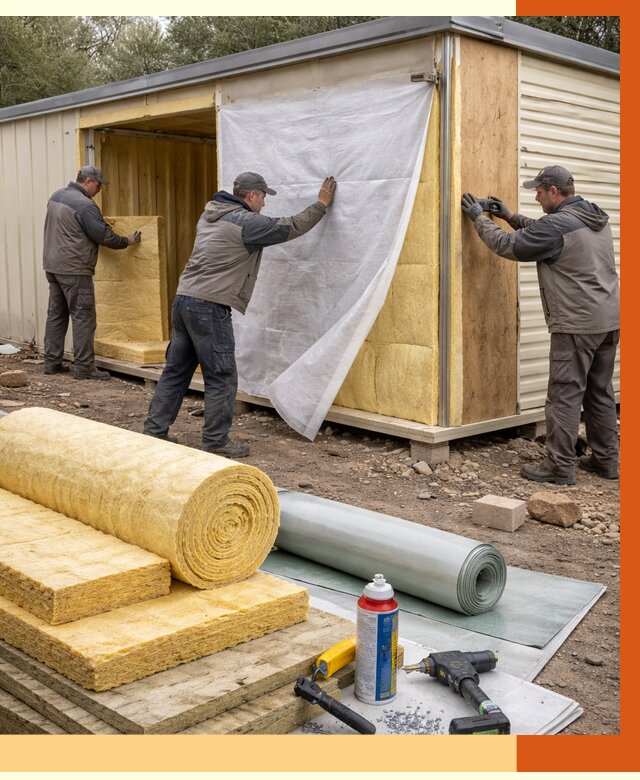 Утепление строительной бытовки в Костроме от 12761 руб. под ключ | ТепломастерКст
